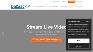 DaCast: Live Streaming Solutions and Video Hosting Platform