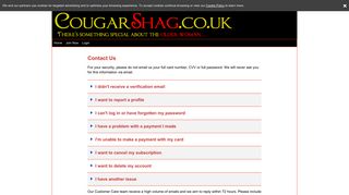 Contact Us - CougarShag