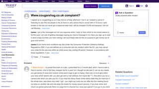 www.cougarshag.co.uk complaint? | Yahoo Answers