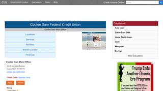 Coulee Dam Federal Credit Union - Coulee Dam, WA