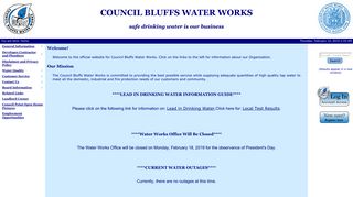 Council Bluffs Water Works: Home