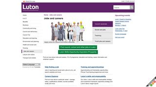 Jobs and careers - Luton Council