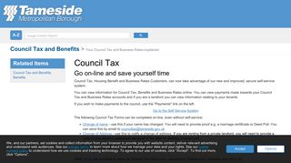 Tameside Metropolitan Borough Council Your Council Tax and ...