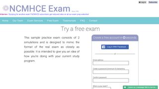 Free Online NCMHCE Exam Practice Test - Counseling Exam