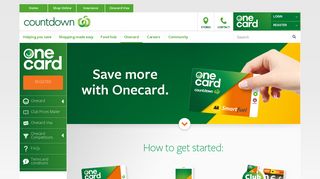 Grab your Countdown Onecard in-store | Now partnered with AA ...