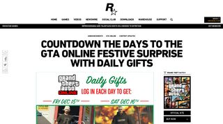 Countdown the Days to the GTA Online Festive Surprise with Daily ...