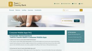 Town & Country Bank: Personal & Business Banking - Town and ...