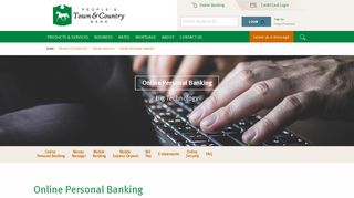 People's Town & Country Bank | online services - online personal ...