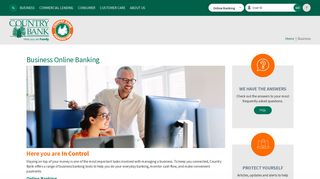 Country Bank - Business Banking - Online Banking