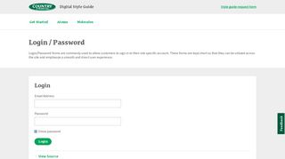 Login / Password - COUNTRY Financial