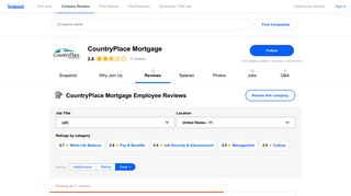 Working at CountryPlace Mortgage: Employee Reviews | Indeed.com