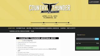 Country Thunder - Festival Ticketing