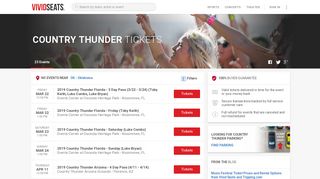 Country Thunder Tickets, Festival Dates & Lineup 2019 | Vivid Seats