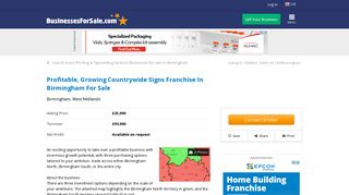Buy a Profitable, Growing Countrywide Signs Franchise In ...
