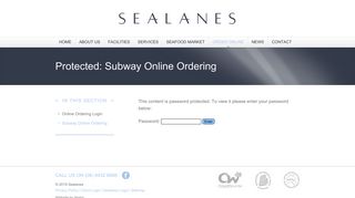 Subway Online Ordering - Sealanes