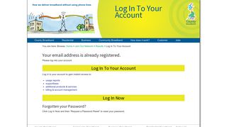 Log In To Your Account - County Broadband