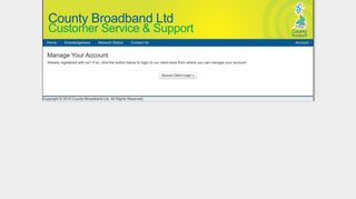 County Broadband Ltd: Portal Home