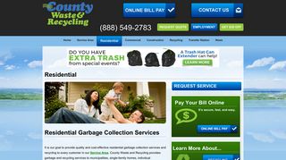 Residential Garbage Collection Service and Recycling | County Waste ...