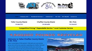 Teller/Chaffee County Waste | Mr Pots