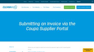 Submitting an Invoice via the Coupa Supplier Portal - Cleanaway