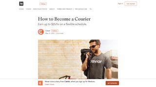 How to Become a Courier – Caviar – Medium