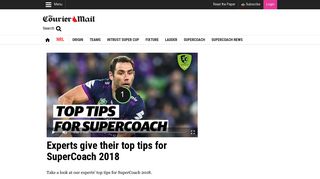 Experts give their top tips for SuperCoach 2018 | The Courier Mail