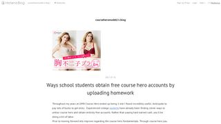 Ways school students obtain free course hero accounts by uploading ...