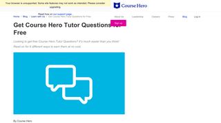 Get Course Hero Tutor Questions for Free - Blog