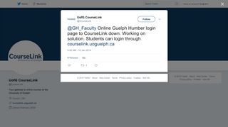 UofG CourseLink on Twitter: 