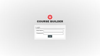 Course Builder: Login