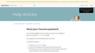 Reset your Coursera password – Coursera Help Center