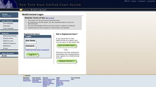 Login - Unified Court System