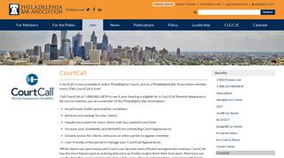 CourtCall - Philadelphia Bar Association