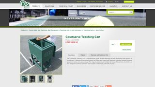Courtserve Teaching Cart - 10-S Tennis Supply