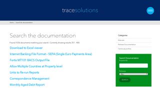 Search the documentation | Page 8 | Trace Solutions