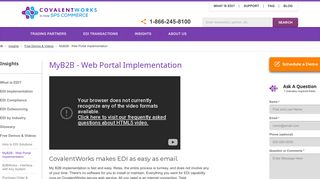MyB2B - Web Portal Implementation | CovalentWorks