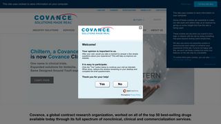 Contract Research Organization (CRO) and Clinical Trials at Covance