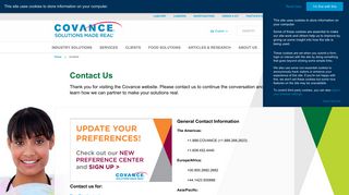 Contact Us - Covance