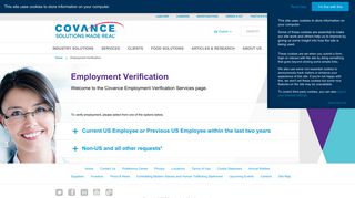 Employment Verification - Covance