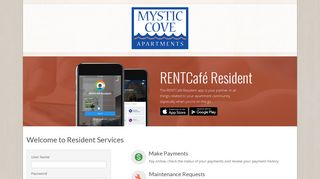 Login to Mystic Cove Resident Services | Mystic Cove - RENTCafe