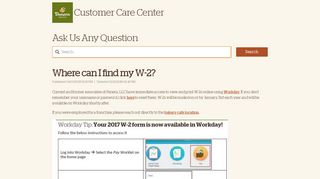 Where can I find my W-2? - Panera Bread