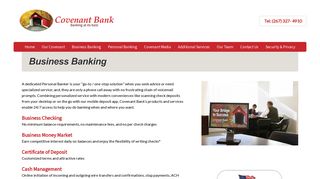 Covenant Bank - Business Banking