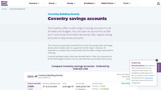 Coventry Building Society Savings | MoneySuperMarket