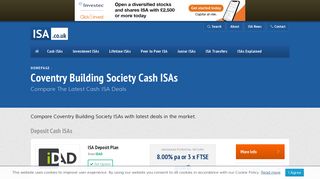Coventry Building Society Cash ISAs - ISA.co.uk