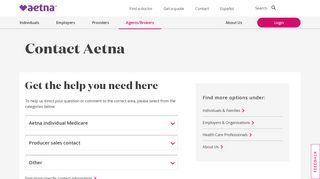 Contact Aetna – Producers | Aetna