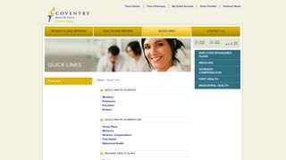 Quick Links - Coventry Health Care
