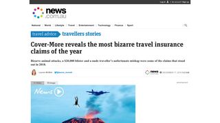 Travel insurance: Weirdest claims of 2018 - News.com.au