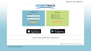 View Full Site - Covert Track - Login