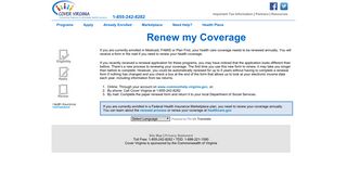 Renew - Welcome to Cover Virginia