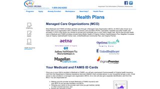 Health Plans - Welcome to Cover Virginia